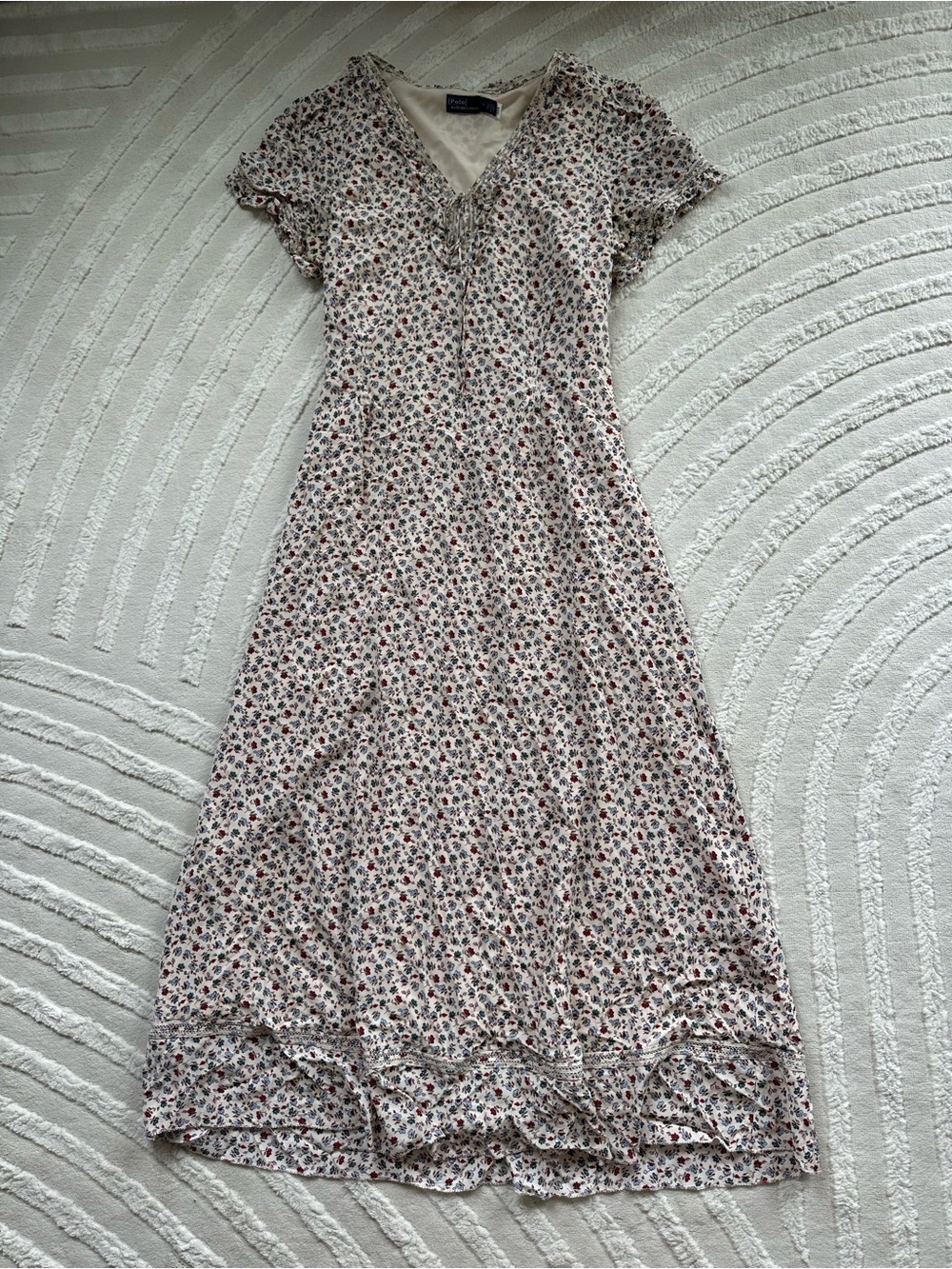 $498 Polo Ralph Lauren | Ruffle-Trim Floral Dress - Picture 2 of 12